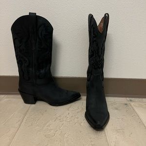 Jeffrey Campbell black dagget cowboy boots